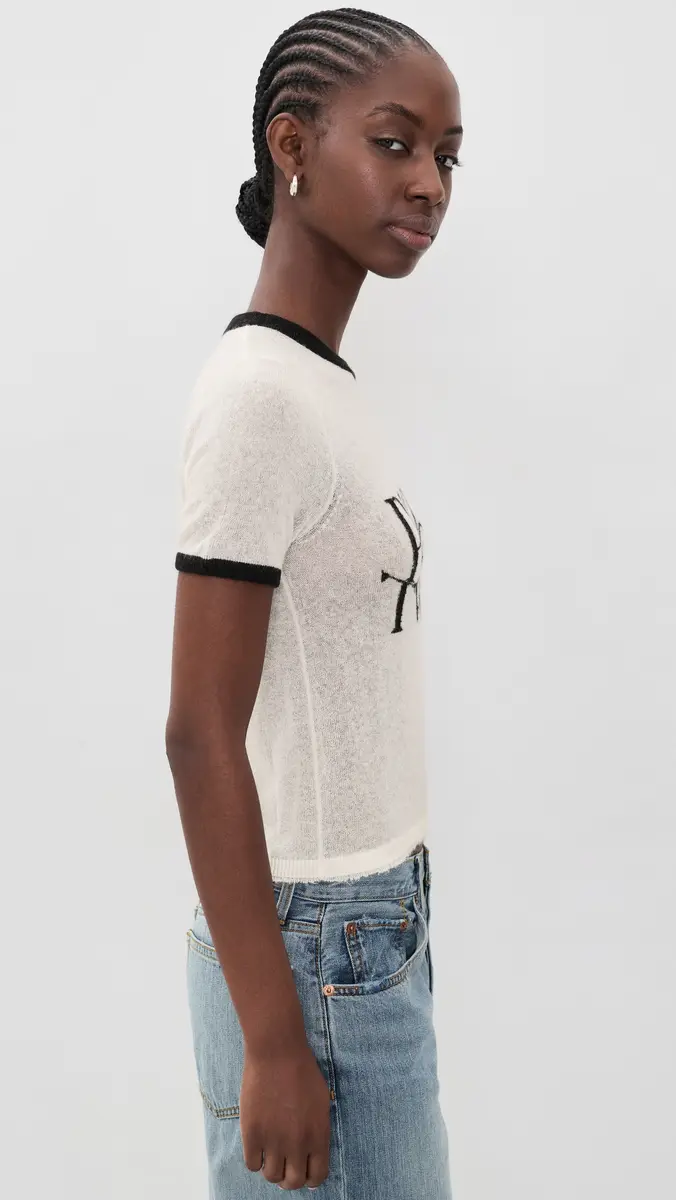 RE/DONE Morrision Knit Ringer Tee | Thumbnail 4 RE/DONE Morrision Knit Ringer Tee | Thumbnail 4
