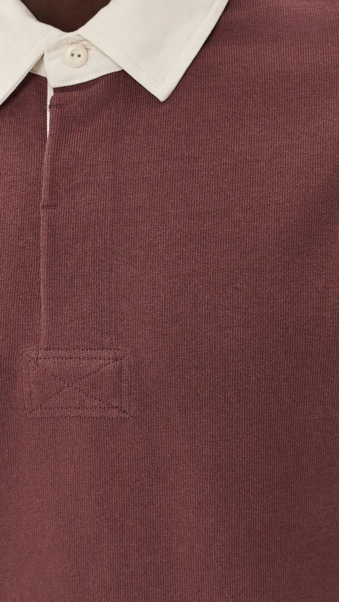 Taylor Stitch The Rugby Shirt In Burgundy Burgundy | Thumbnail 6 Taylor Stitch The Rugby Shirt In Burgundy Burgundy | Thumbnail 6