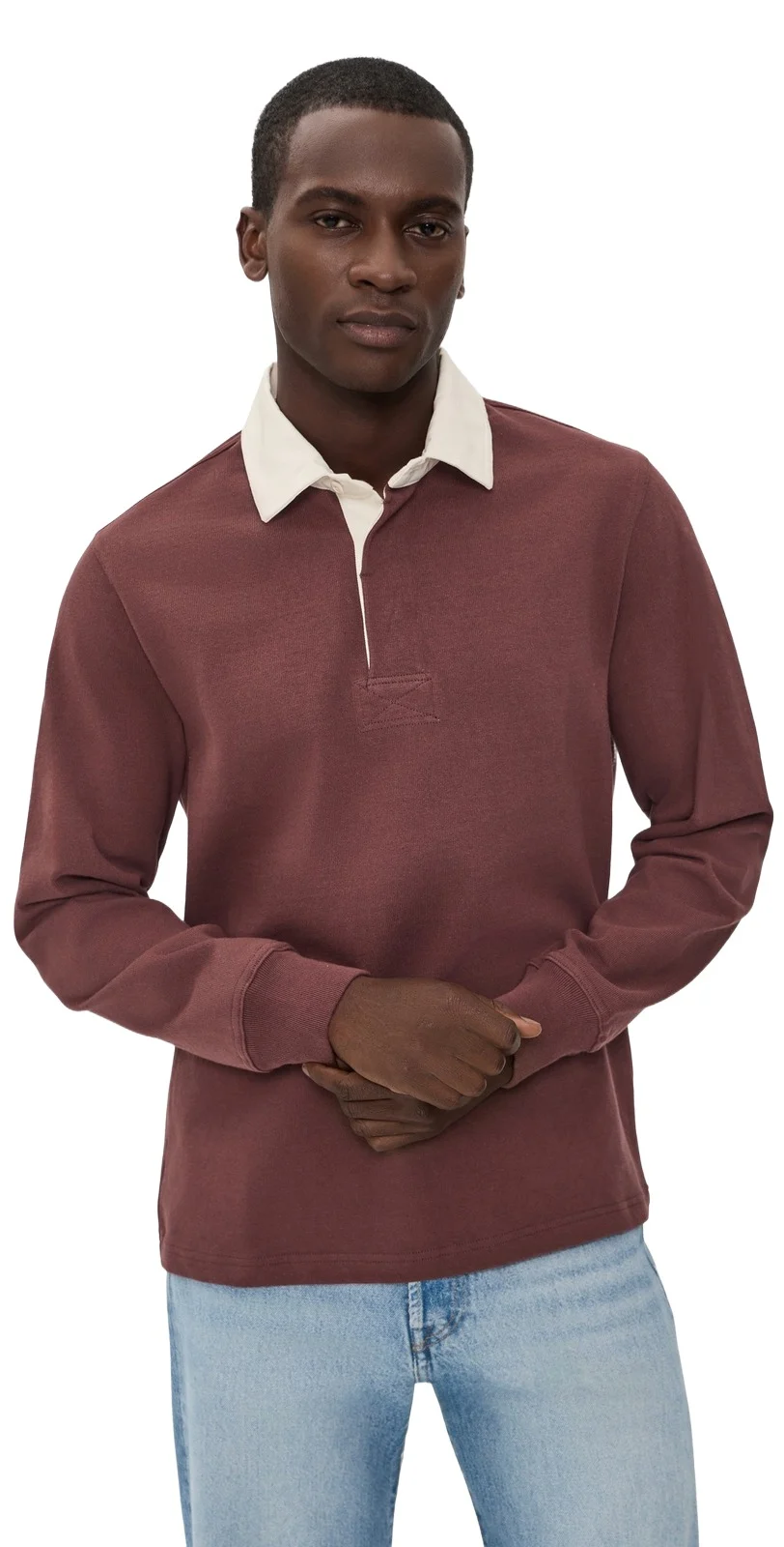 The Rugby Shirt In Burgundy Burgundy The Rugby Shirt In Burgundy Burgundy