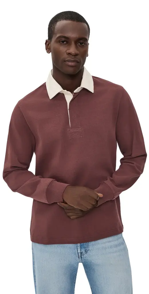 The Rugby Shirt In Burgundy Burgundy The Rugby Shirt In Burgundy Burgundy