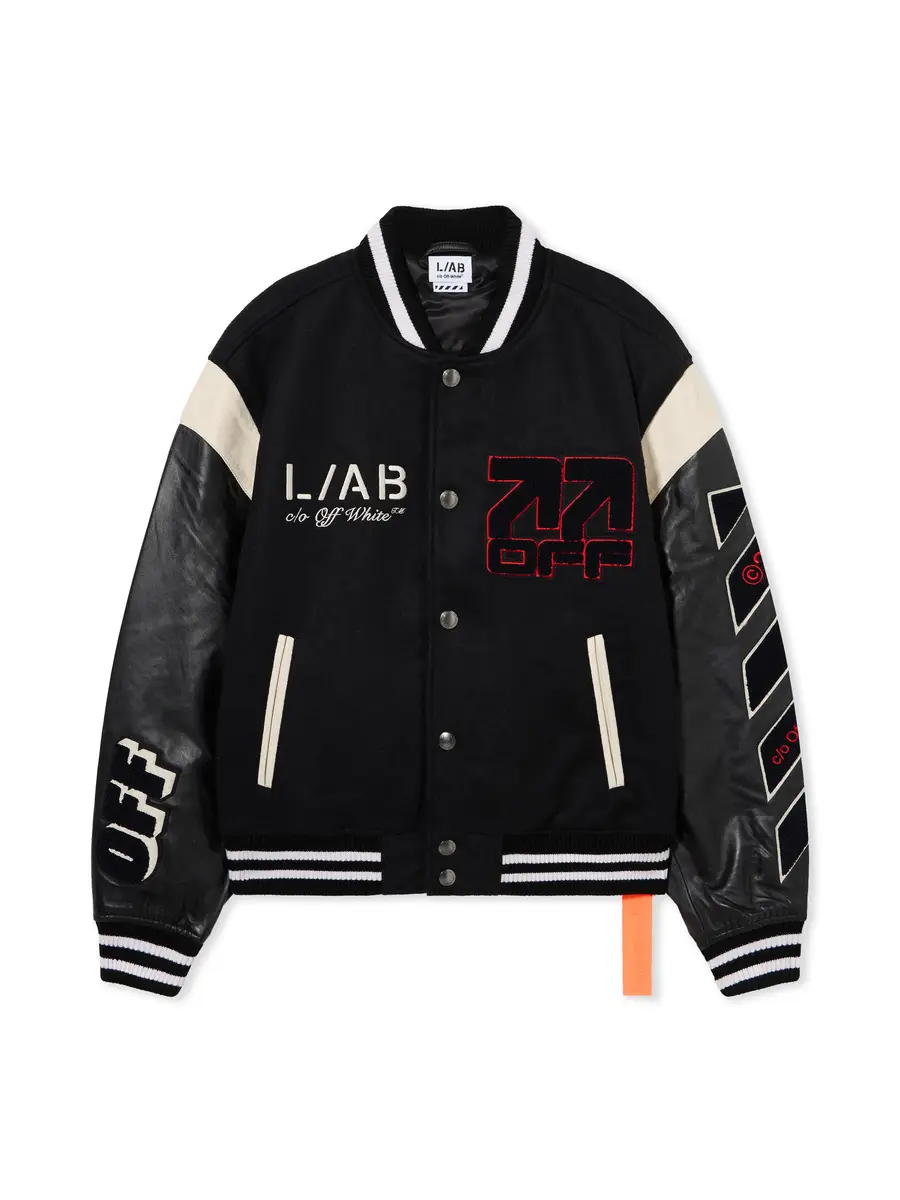 Off-White L/AB Varsity Jacket | Thumbnail 2 Off-White L/AB Varsity Jacket | Thumbnail 2