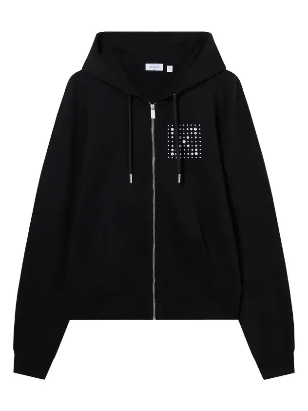 Off-White Dotted Arrow Regular Zip Hoodie