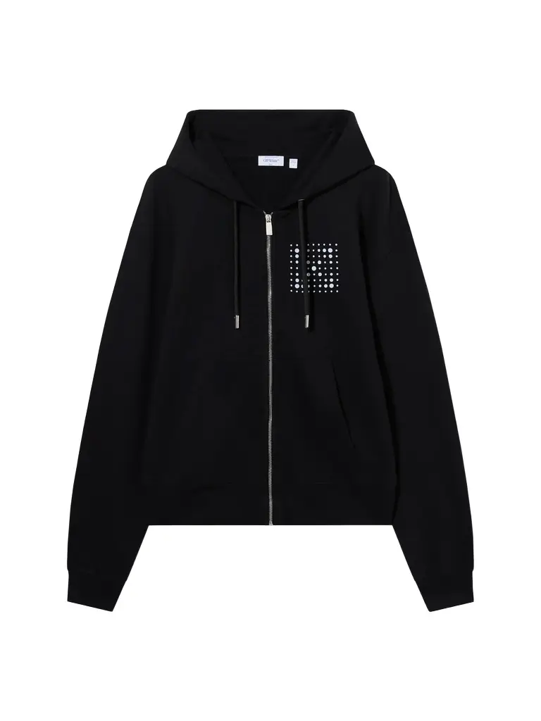 Off-White Dotted Arrow Regular Zip Hoodie