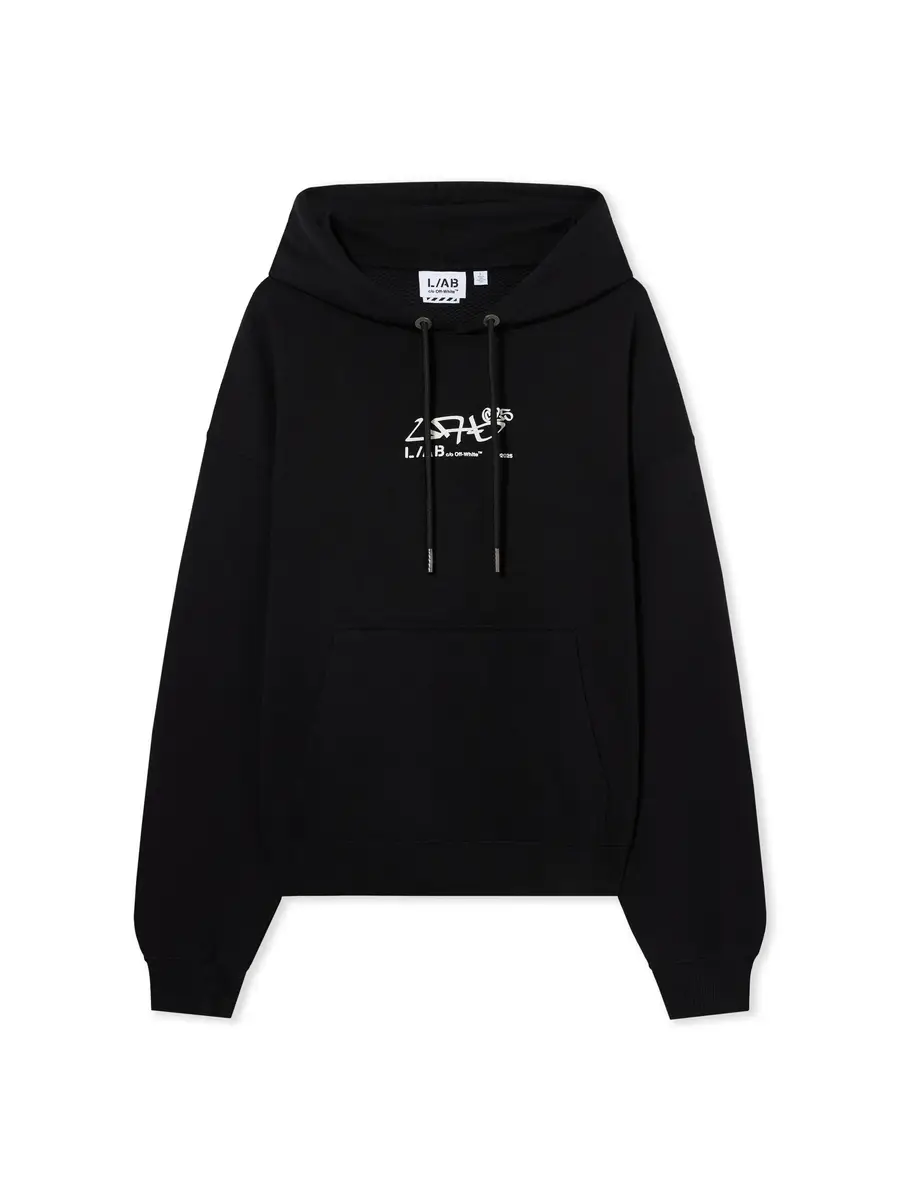 Off-White L/AB Graffiti Diagonal Hoodie | Thumbnail 2