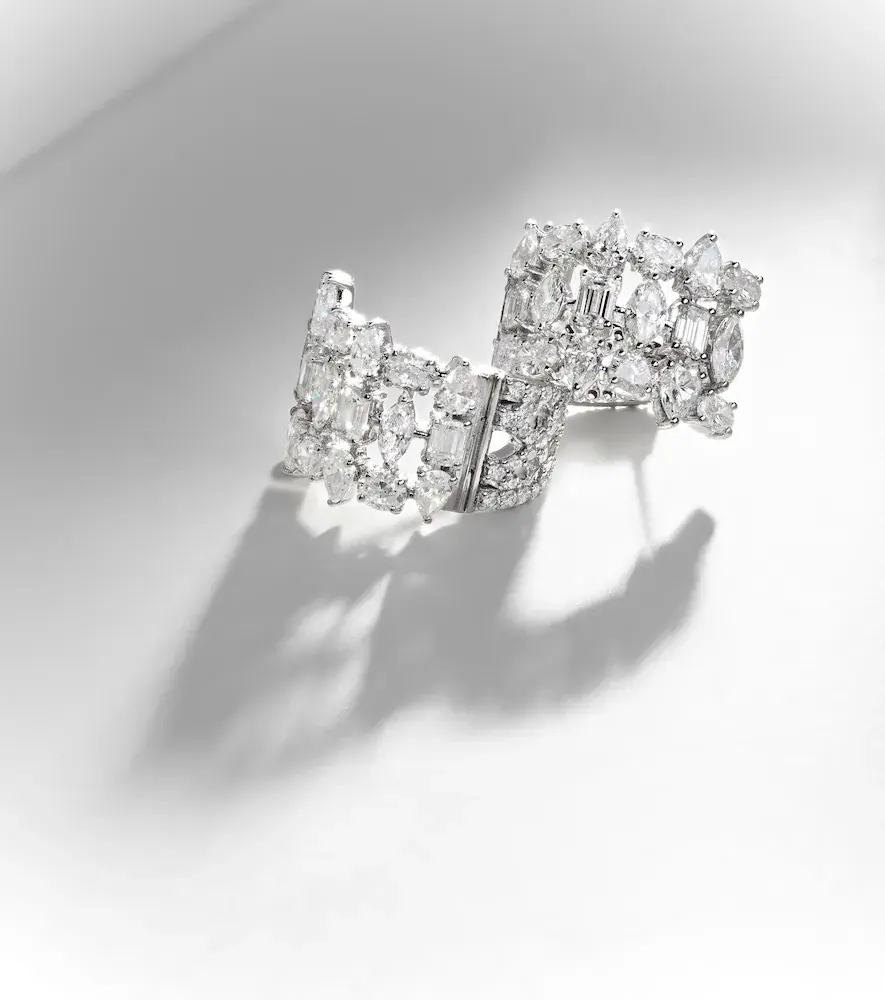 Kamyen Art Deco 18kt white gold earrings with diamonds | Thumbnail 3 Kamyen Art Deco 18kt white gold earrings with diamonds | Thumbnail 3