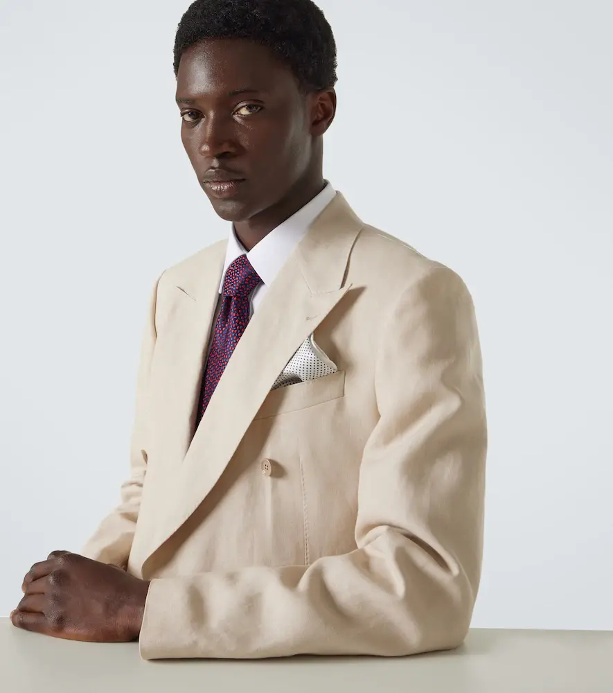 Charvet Checked silk pocket square | Thumbnail 2 Charvet Checked silk pocket square | Thumbnail 2