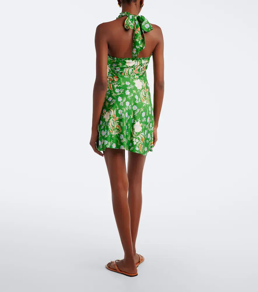 DÔEN Dôen Mazarin floral-appliqué silk-blend minidress | Thumbnail 5 DÔEN Dôen Mazarin floral-appliqué silk-blend minidress | Thumbnail 5
