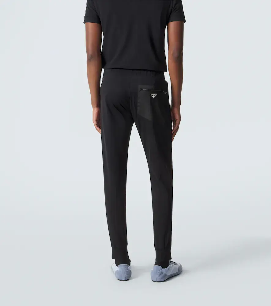 Prada Re-Nylon and cotton-blend tapered pants | Thumbnail 6