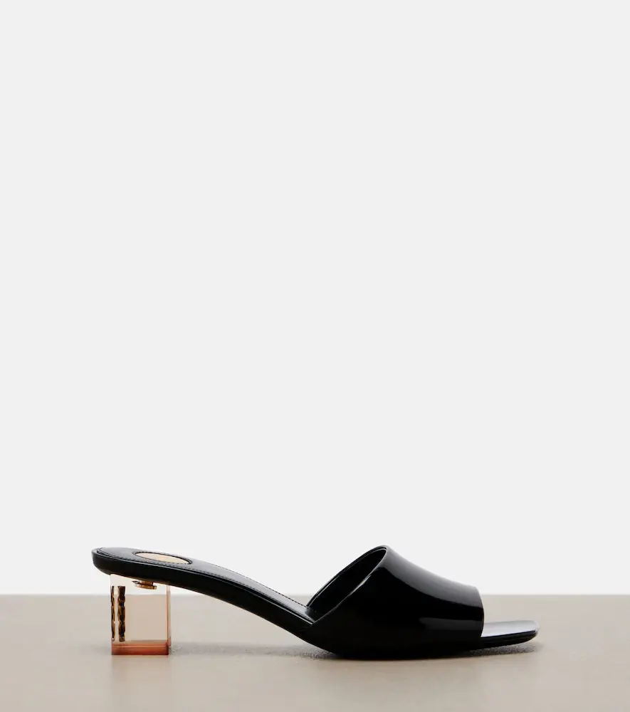 Saint Laurent Sip patent leather mules | Thumbnail 2