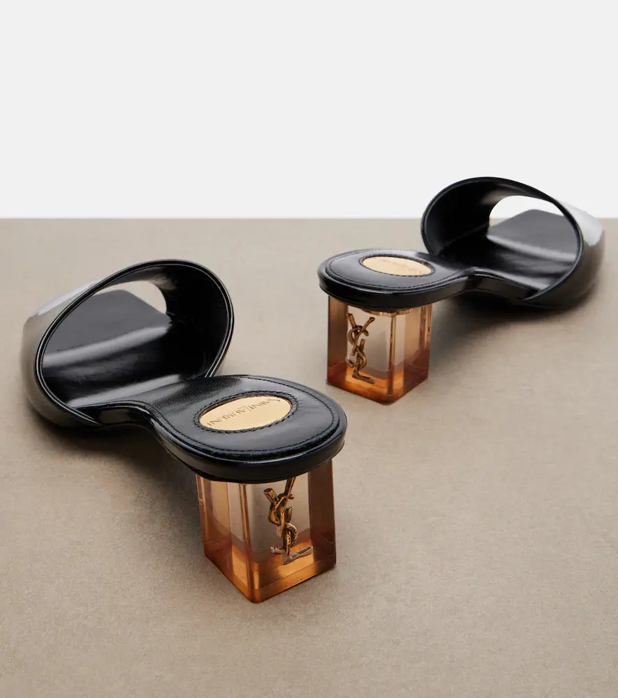 Saint Laurent Sip patent leather mules | Thumbnail 3