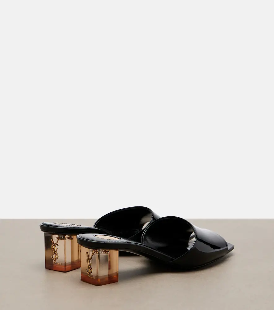Saint Laurent Sip patent leather mules | Thumbnail 4