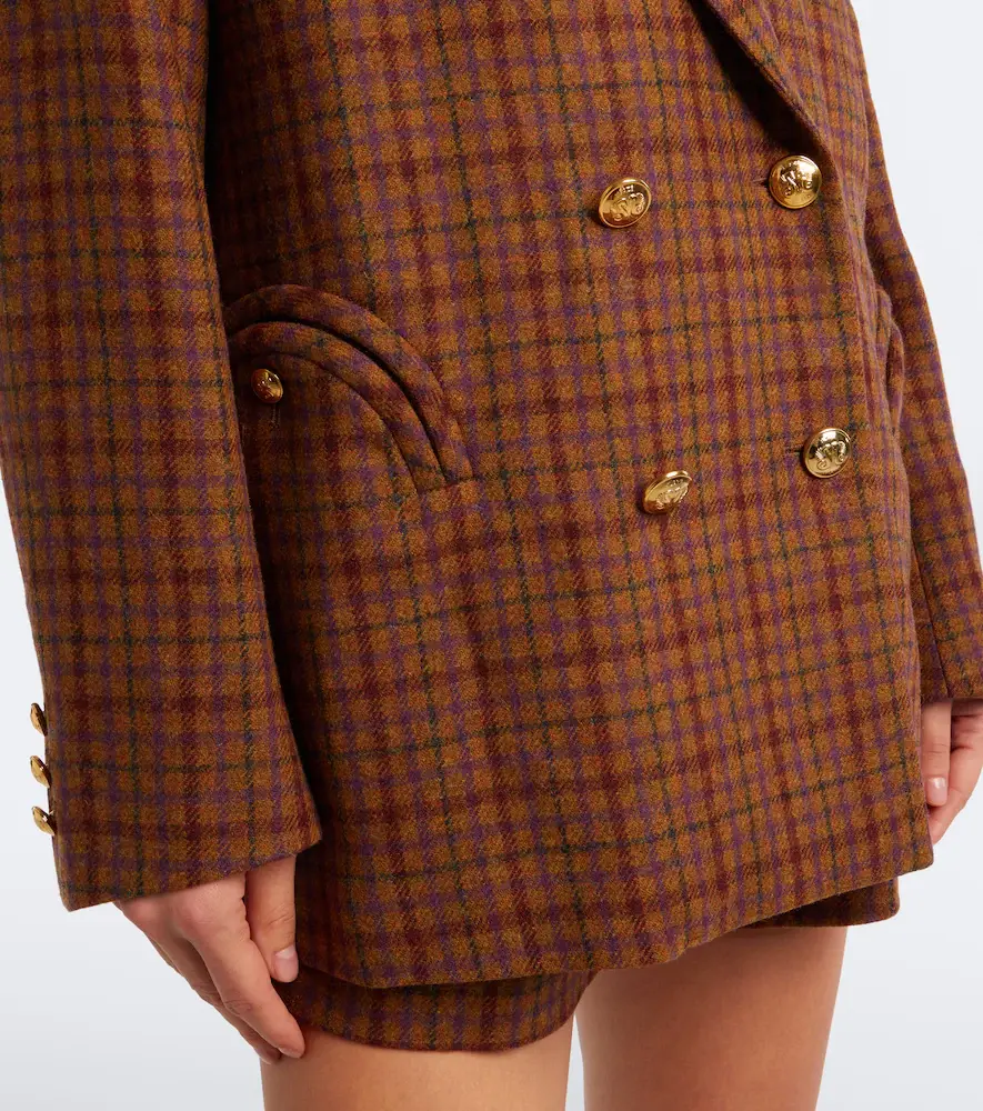 Blazé Milano Blazé Milano Nightbreak checked virgin wool blazer | Thumbnail 5 Blazé Milano Blazé Milano Nightbreak checked virgin wool blazer | Thumbnail 5