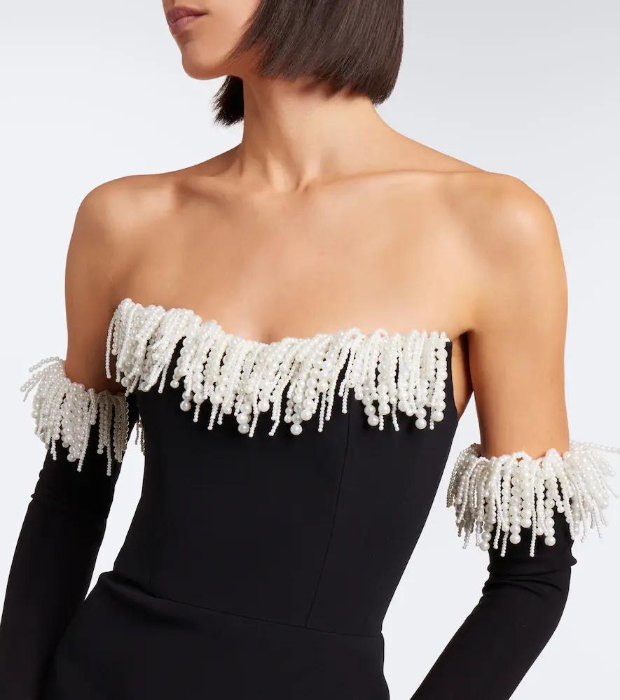 David Koma Embellished fringed bustier minidress | Thumbnail 3 David Koma Embellished fringed bustier minidress | Thumbnail 3