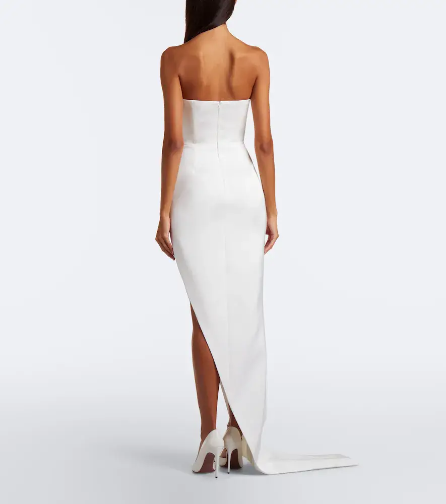 David Koma Beaded fringed strapless bustier gown | Thumbnail 2 David Koma Beaded fringed strapless bustier gown | Thumbnail 2