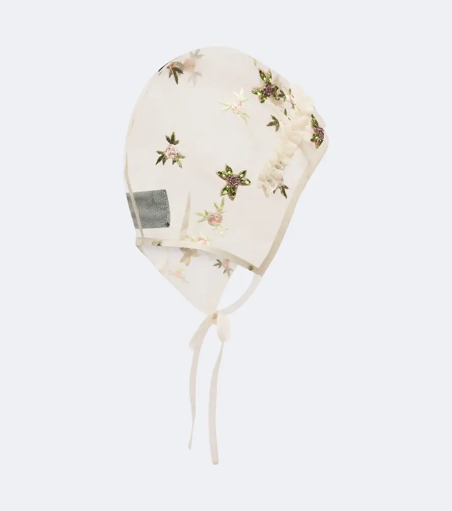 Simone Rocha Floral embroidered embellished hood | Thumbnail 2 Simone Rocha Floral embroidered embellished hood | Thumbnail 2