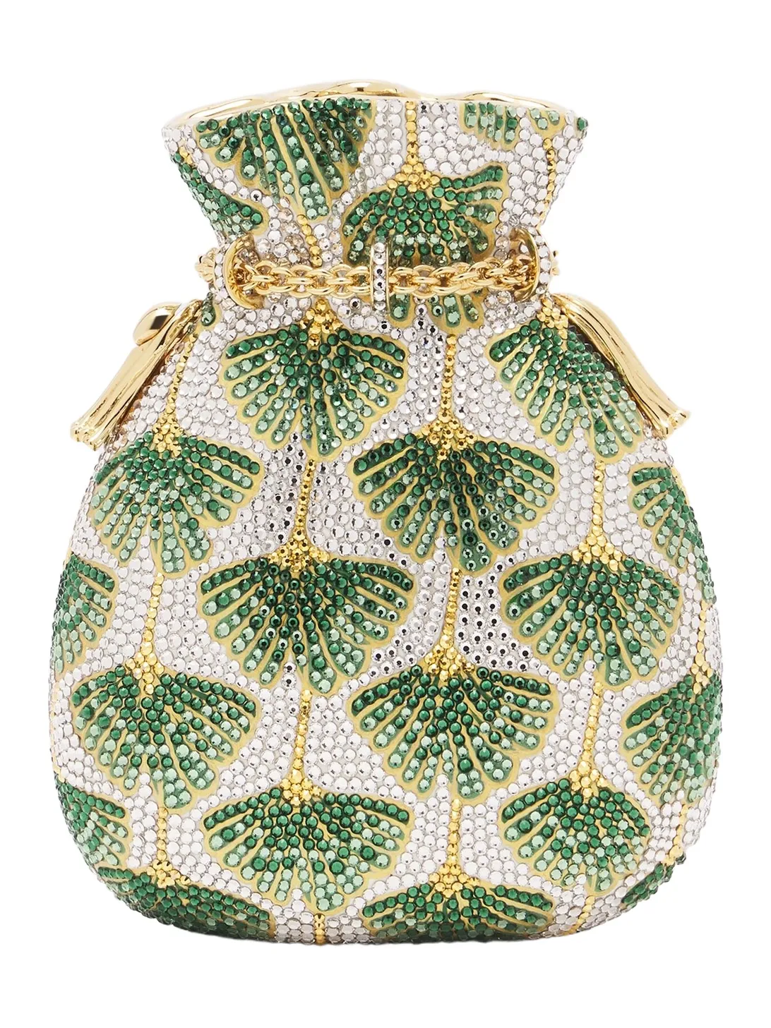 Judith Leiber Couture Ginkgo crystal-embellished clutch