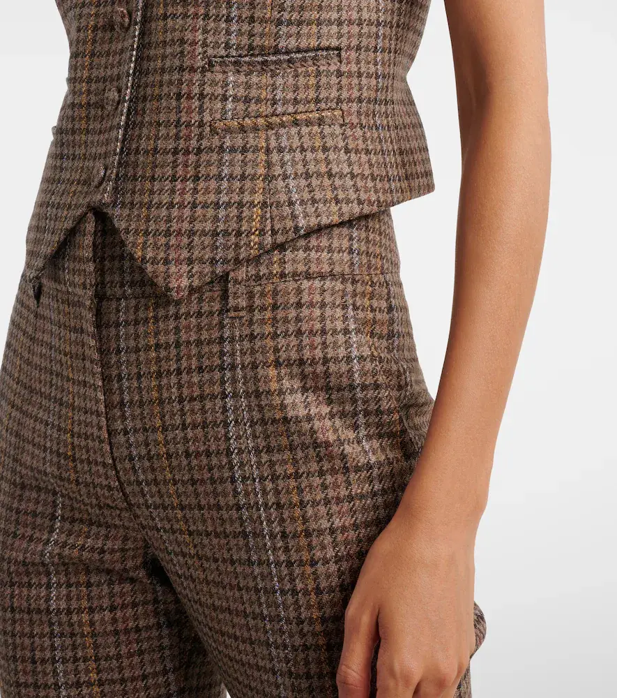 Gabriela Hearst Coleridge houndstooth wool and silk vest | Thumbnail 5