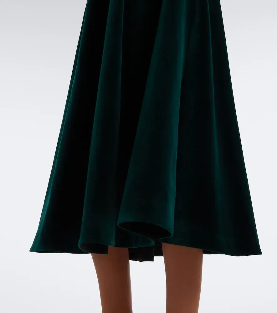 Emilia Wickstead Camilla belted cotton velvet midi dress | Thumbnail 4 Emilia Wickstead Camilla belted cotton velvet midi dress | Thumbnail 4