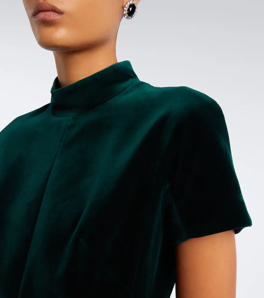 Emilia Wickstead Camilla belted cotton velvet midi dress | Thumbnail 5 Emilia Wickstead Camilla belted cotton velvet midi dress | Thumbnail 5