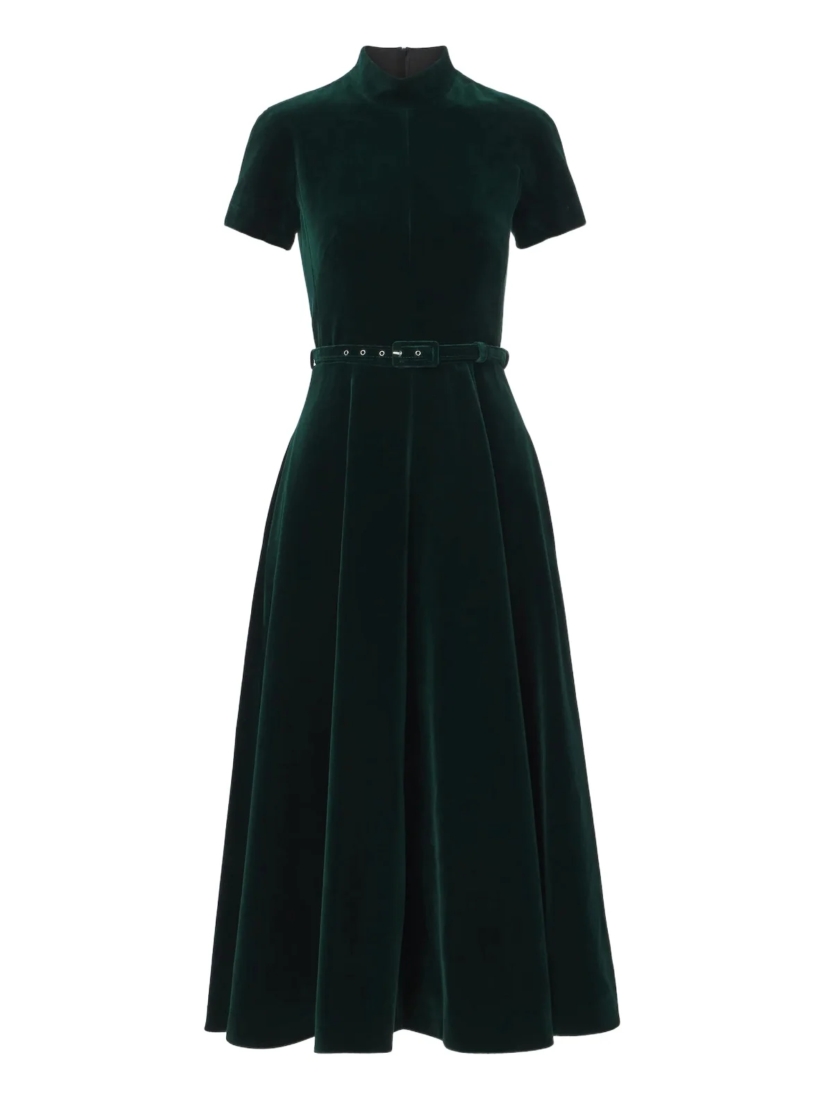 Camilla belted cotton velvet midi dress Camilla belted cotton velvet midi dress