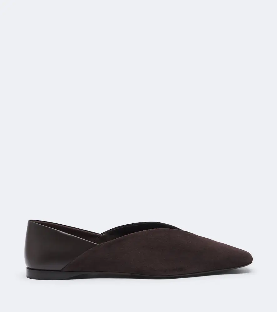 Max Mara Leather and suede slip-on shoes | Thumbnail 2