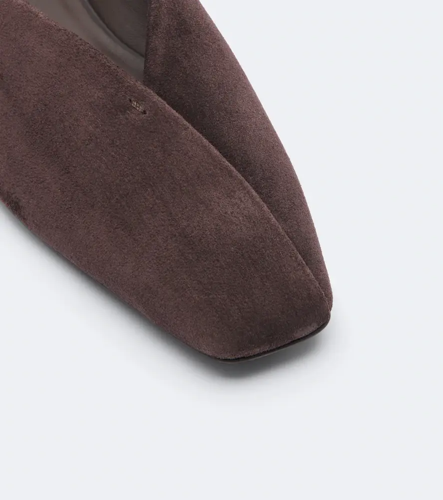Max Mara Leather and suede slip-on shoes | Thumbnail 3