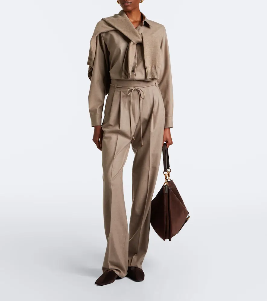 Max Mara Leather and suede slip-on shoes | Thumbnail 6