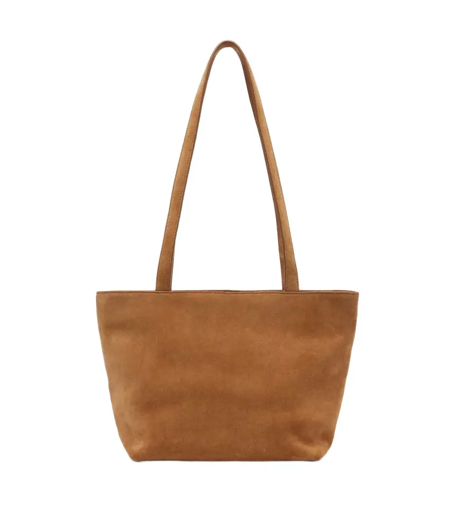 The Row Parker Medium suede tote bag
