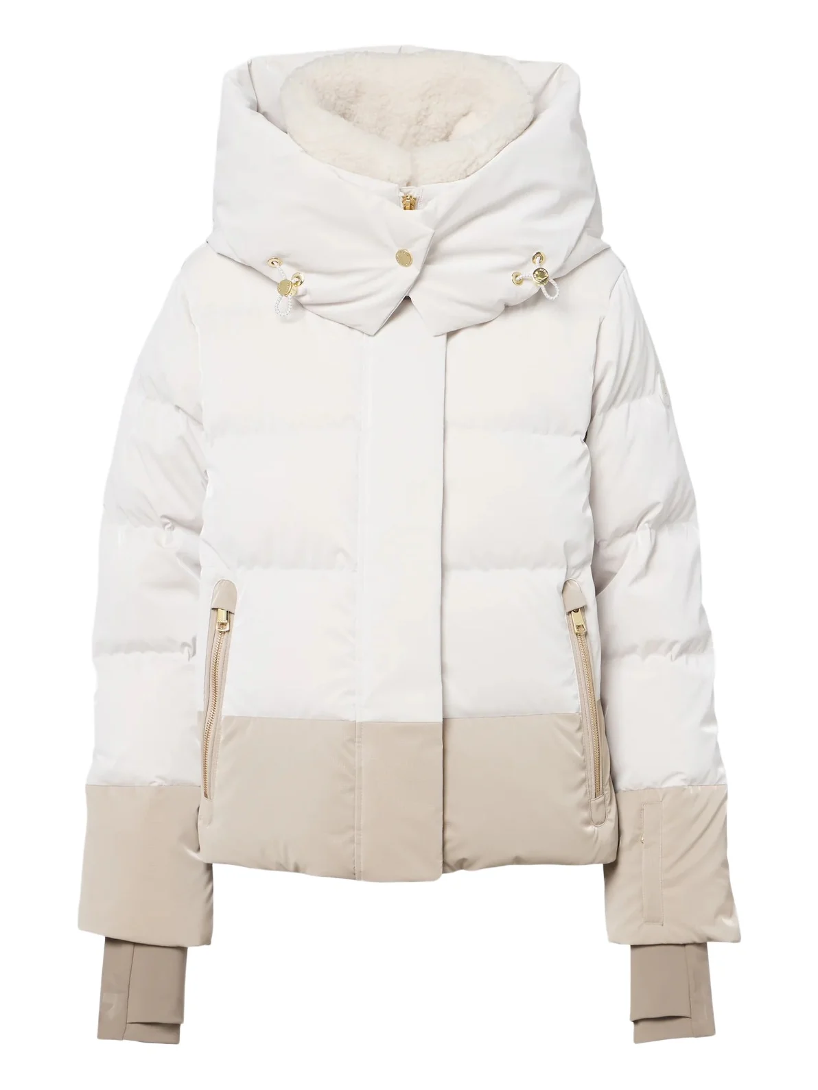 Naia hooded down ski jacket
