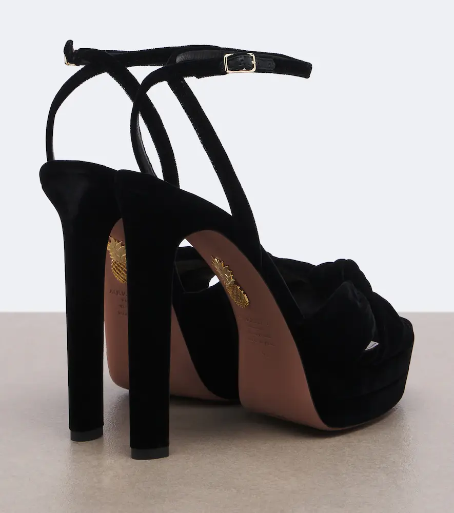Aquazzura Cupid velvet platform pumps | Thumbnail 3 Aquazzura Cupid velvet platform pumps | Thumbnail 3