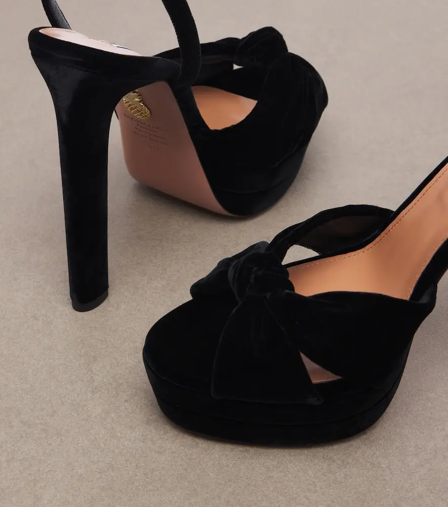 Aquazzura Cupid velvet platform pumps | Thumbnail 4 Aquazzura Cupid velvet platform pumps | Thumbnail 4