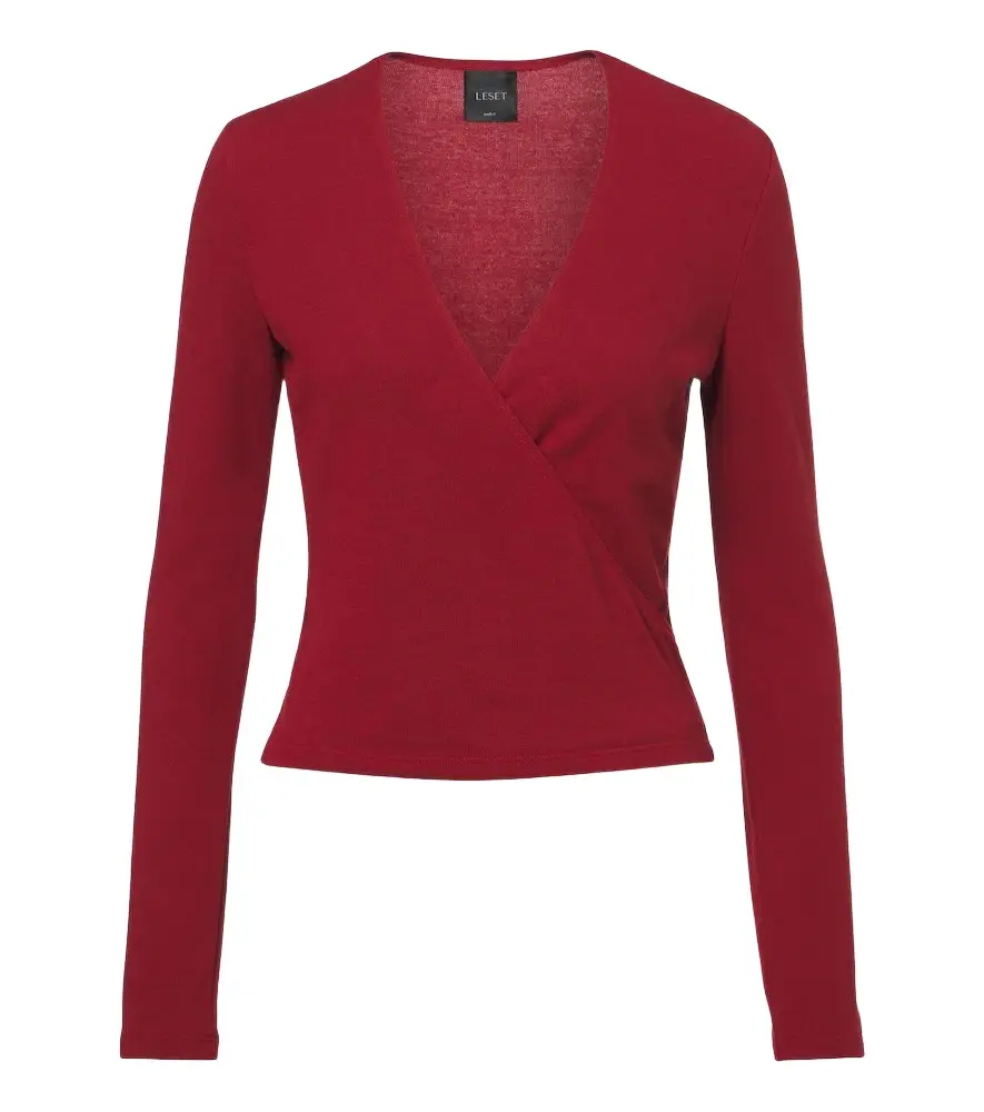 Lauren jersey wrap top