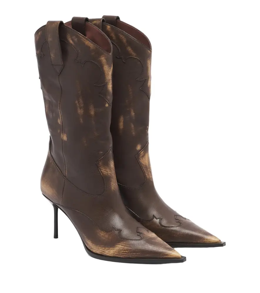Lidia leather cowboy boots Lidia leather cowboy boots