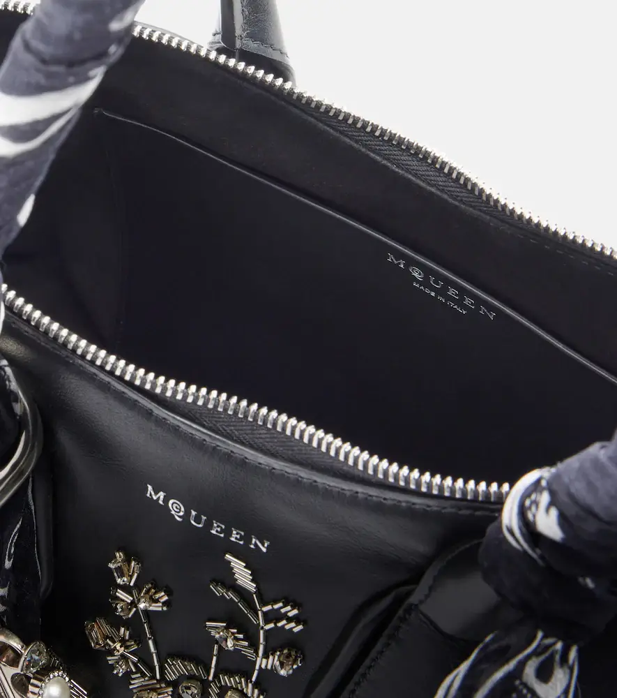 Alexander McQueen Manta Medium embellished leather shoulder bag | Thumbnail 3 Alexander McQueen Manta Medium embellished leather shoulder bag | Thumbnail 3