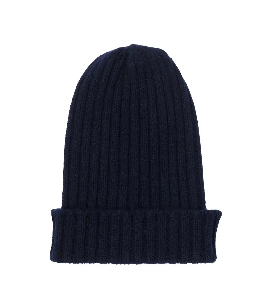 Ribbed-knit cashmere beanie Ribbed-knit cashmere beanie