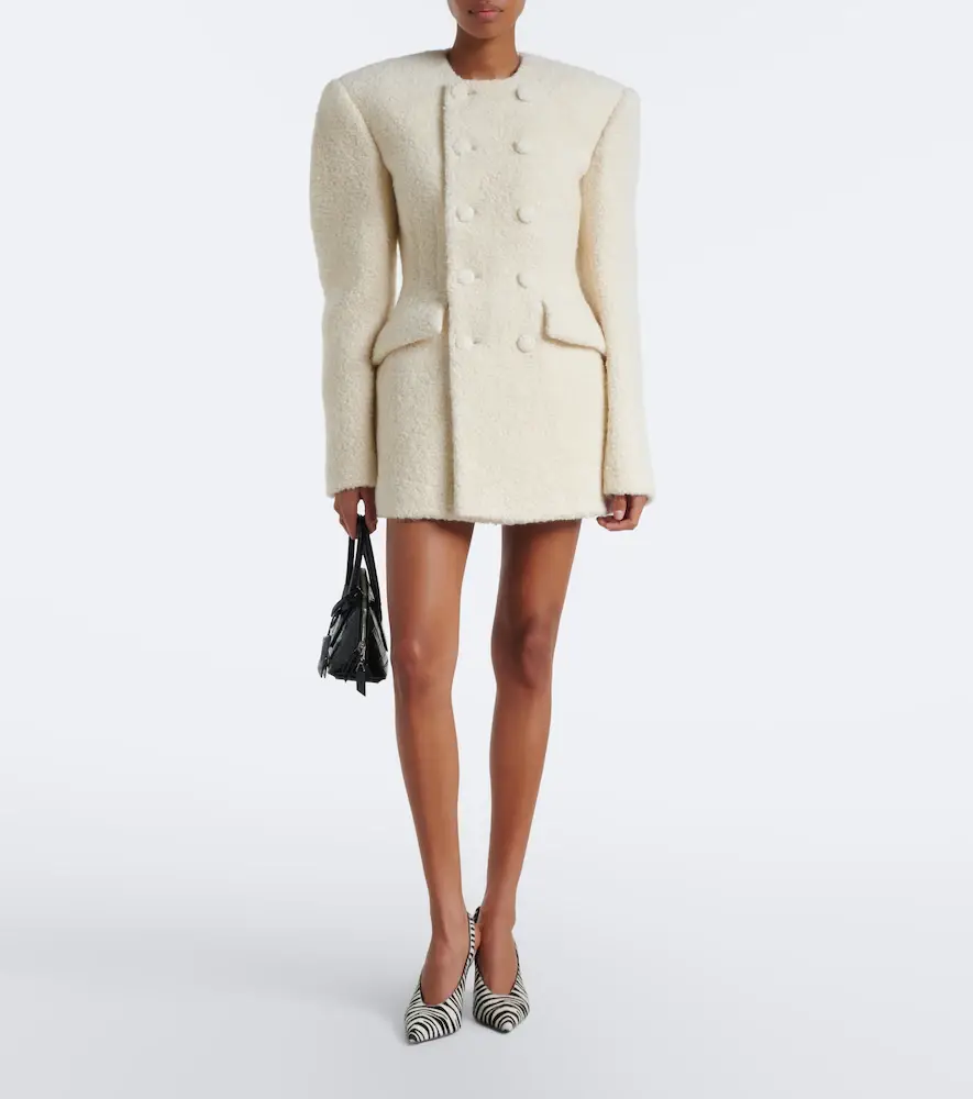Wardrobe.NYC Wardrobe. NYC Alpaca and wool-blend bouclé blazer dress | Thumbnail 4 Wardrobe.NYC Wardrobe. NYC Alpaca and wool-blend bouclé blazer dress | Thumbnail 4