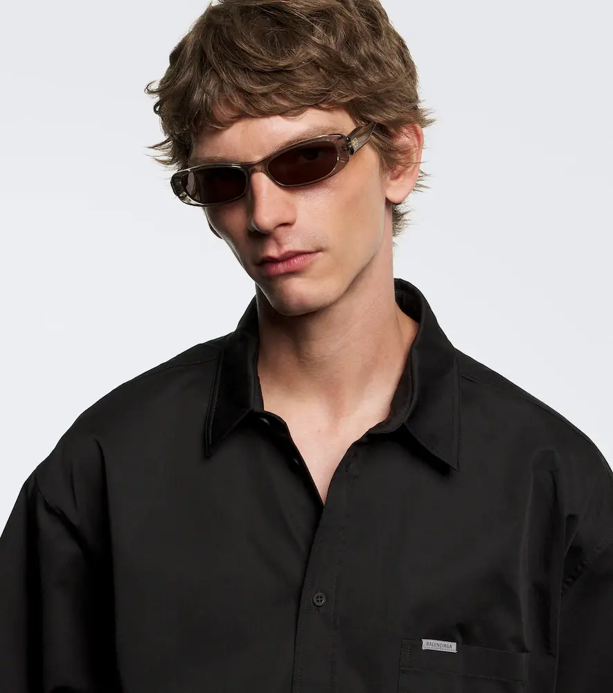 Balenciaga Logo oval sunglasses | Thumbnail 2 Balenciaga Logo oval sunglasses | Thumbnail 2