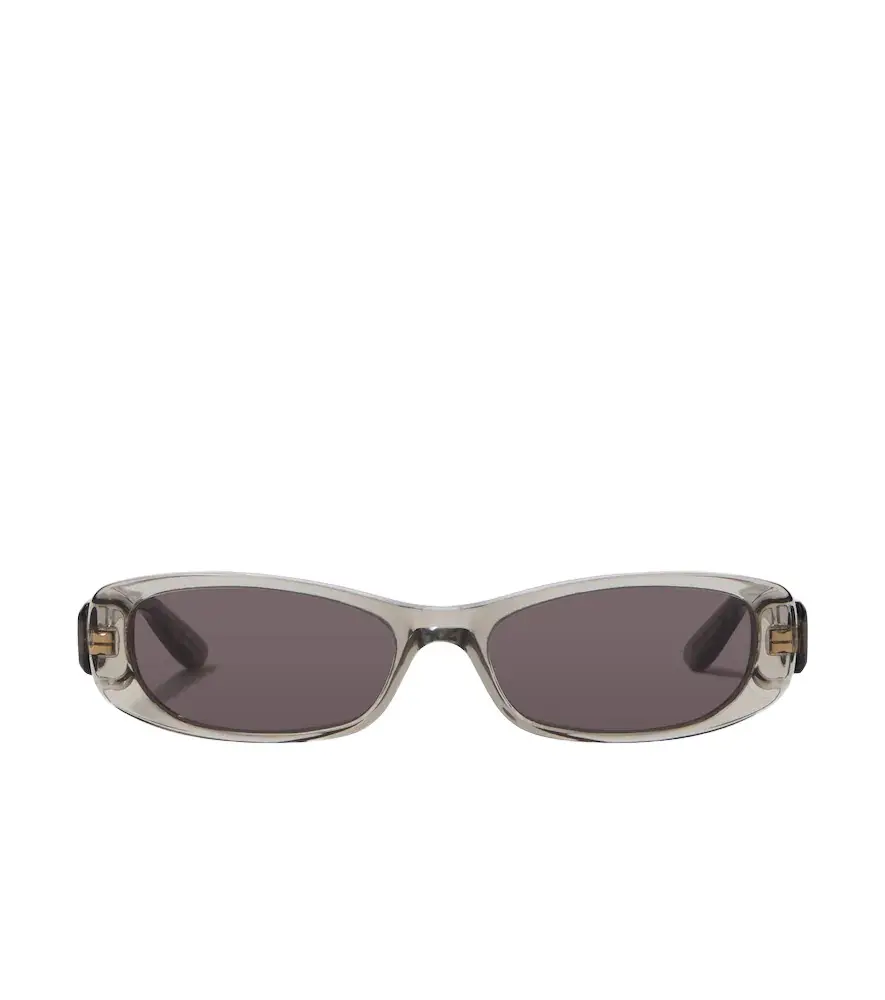 Balenciaga Logo oval sunglasses