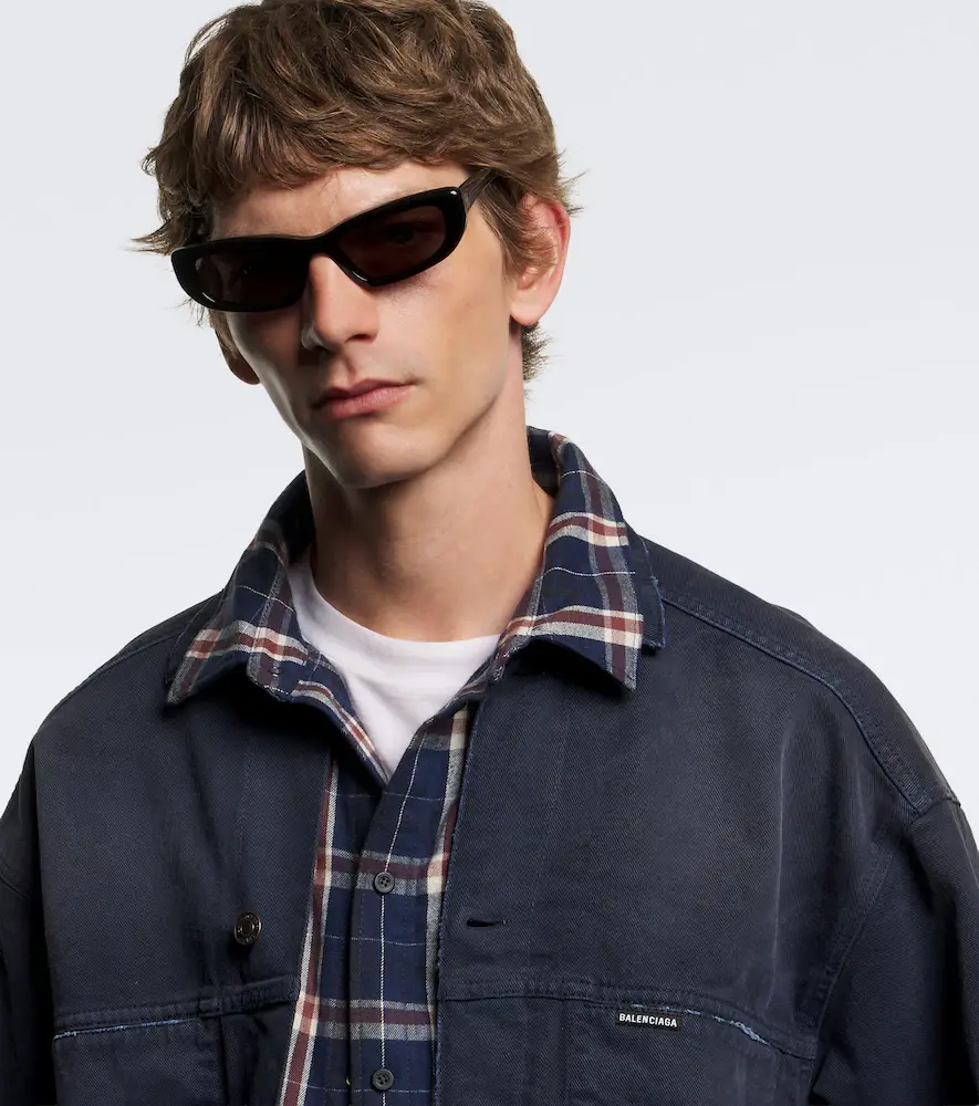 Balenciaga Logo oval sunglasses | Thumbnail 2 Balenciaga Logo oval sunglasses | Thumbnail 2