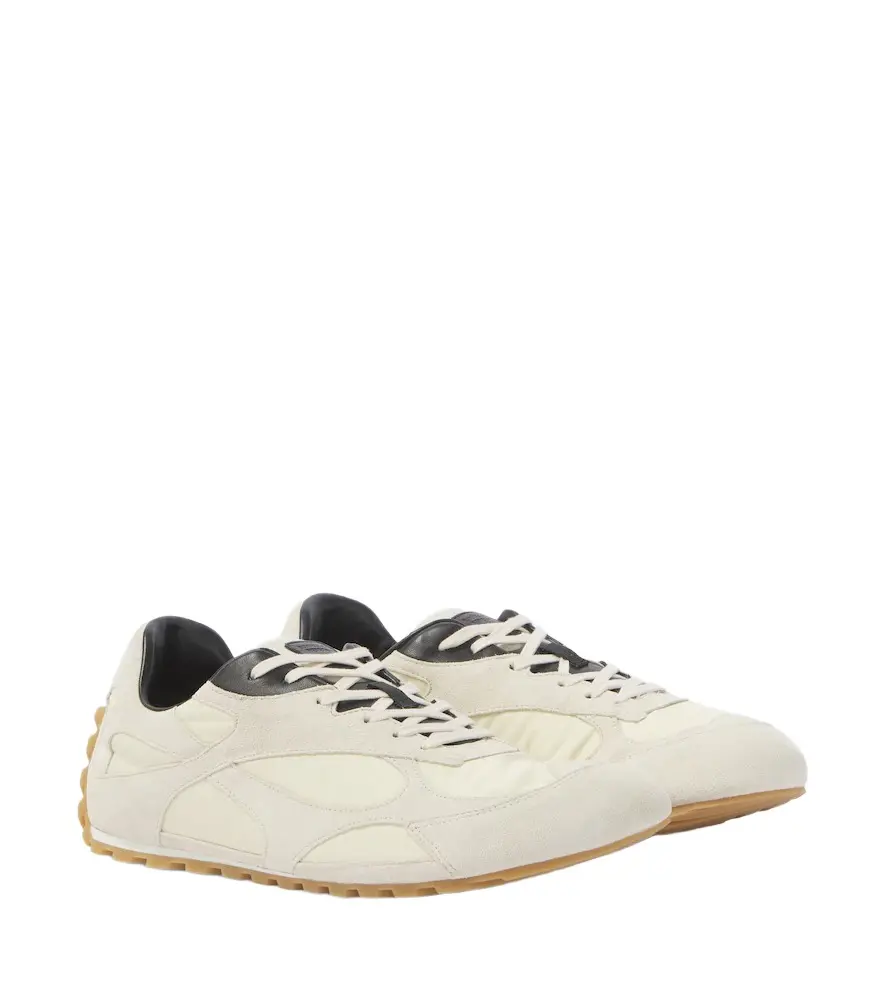 Bottega Veneta Orbit Flash suede-trimmed sneakers