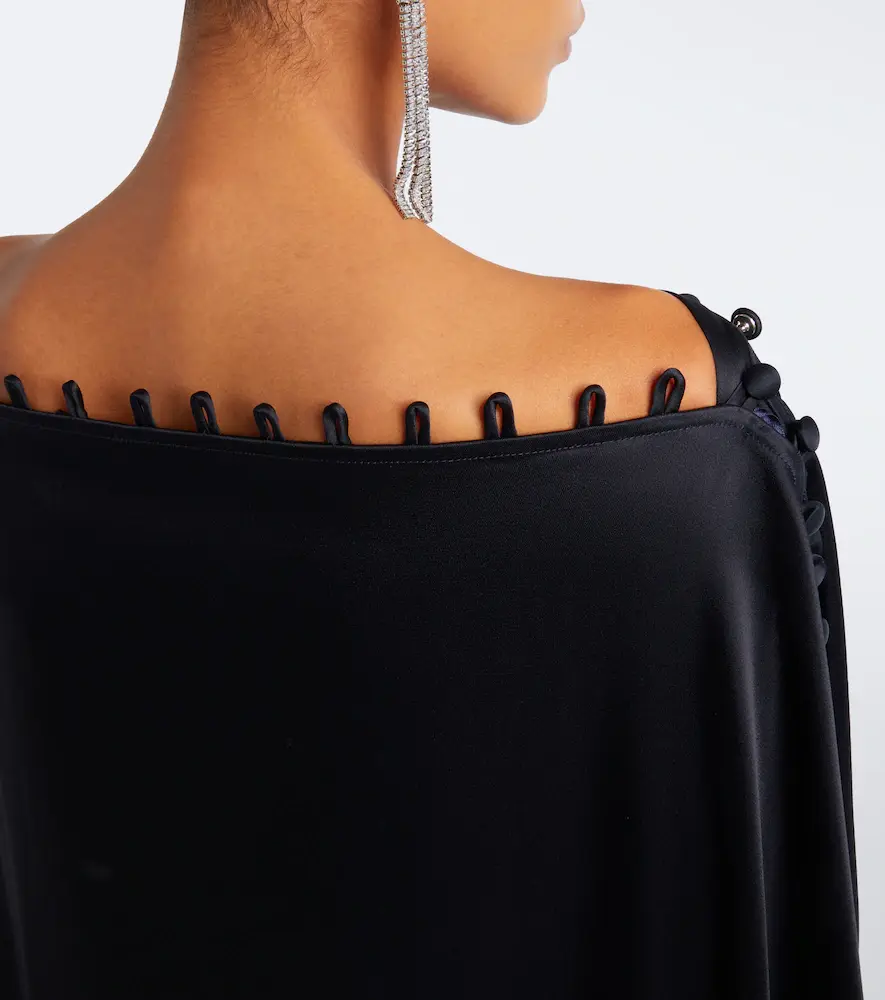 Taller Marmo Mila off-shoulder satin kaftan | Thumbnail 5 Taller Marmo Mila off-shoulder satin kaftan | Thumbnail 5