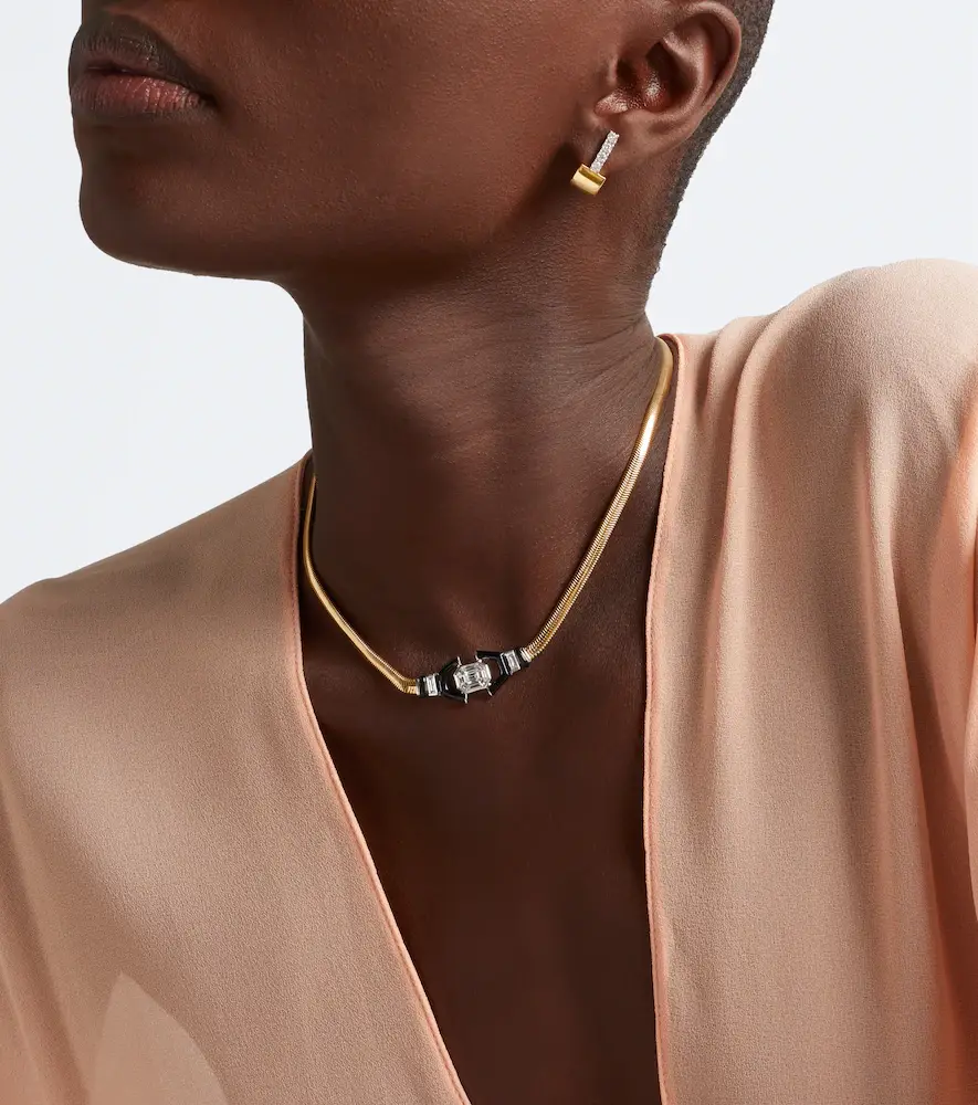 Nikos Koulis Feelings 18kt gold and enamel necklace with diamonds | Thumbnail 2 Nikos Koulis Feelings 18kt gold and enamel necklace with diamonds | Thumbnail 2