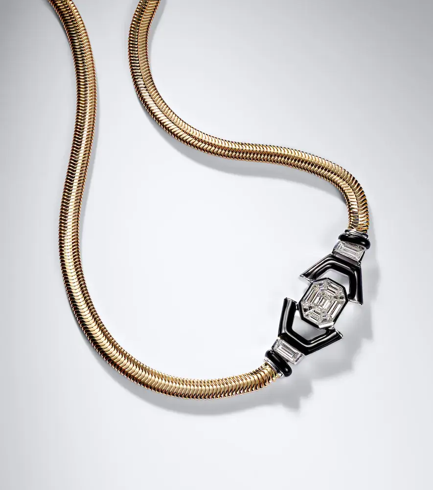 Nikos Koulis Feelings 18kt gold and enamel necklace with diamonds | Thumbnail 6 Nikos Koulis Feelings 18kt gold and enamel necklace with diamonds | Thumbnail 6