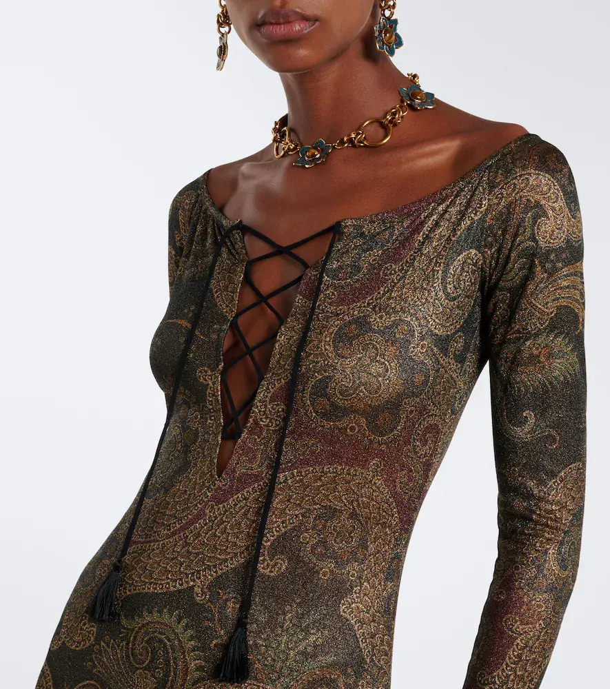 Etro Paisley jersey gown | Thumbnail 4 Etro Paisley jersey gown | Thumbnail 4