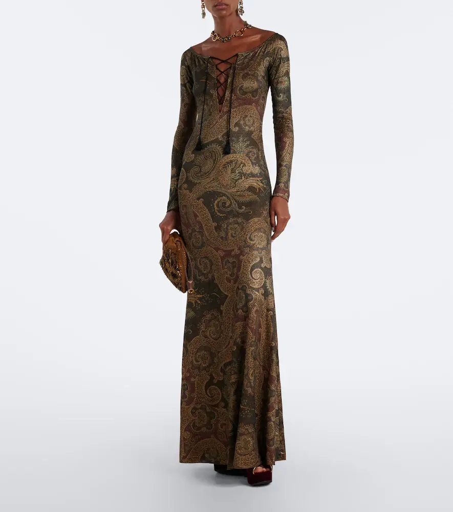 Etro Paisley jersey gown | Thumbnail 5 Etro Paisley jersey gown | Thumbnail 5