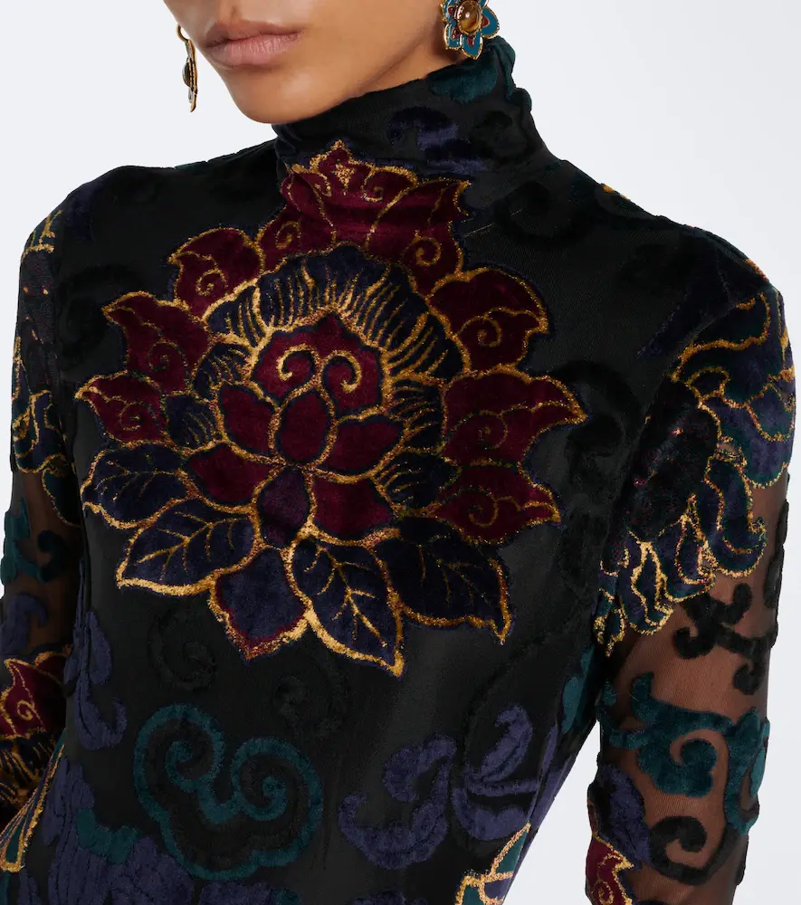 Etro Embroidered velvet gown | Thumbnail 5 Etro Embroidered velvet gown | Thumbnail 5
