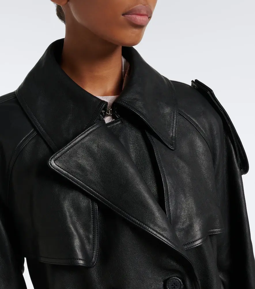 Acne Studios Leather trench coat | Thumbnail 2