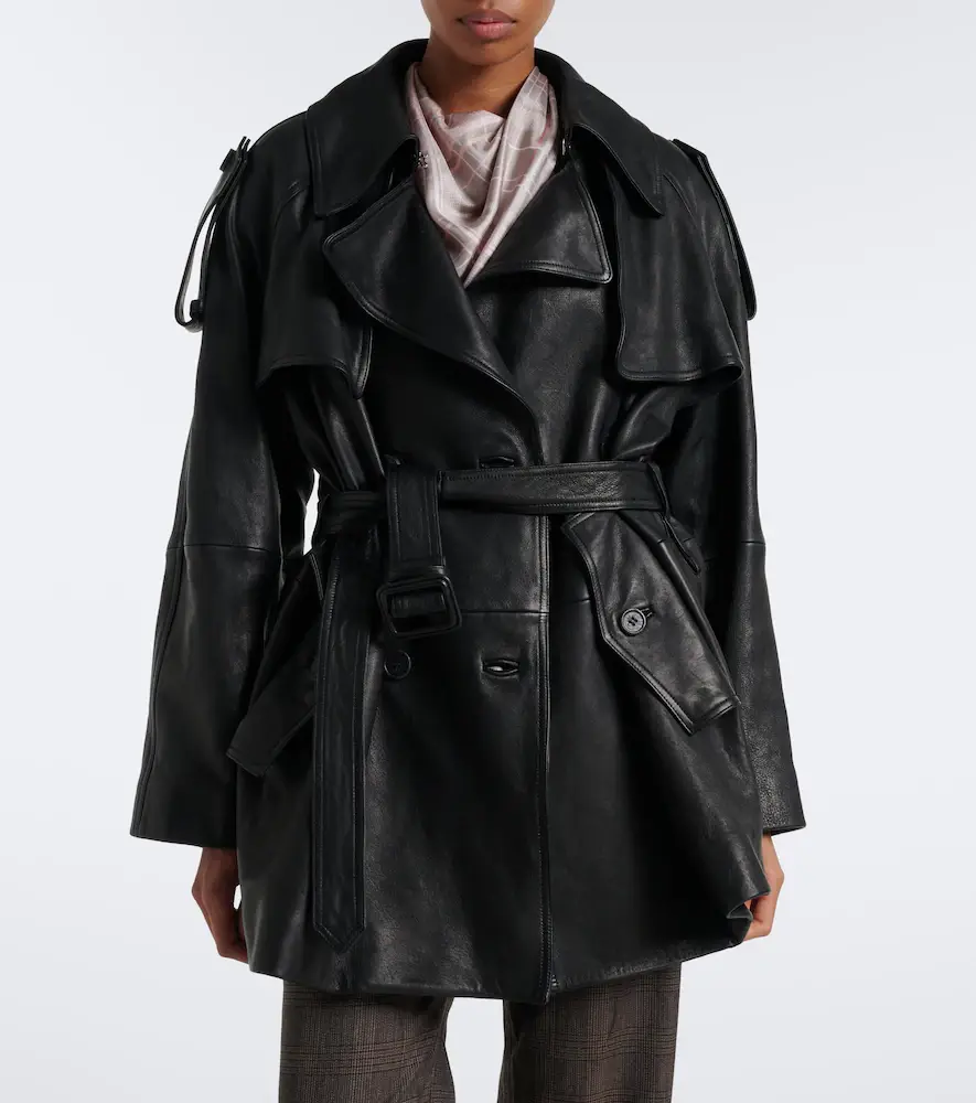 Acne Studios Leather trench coat | Thumbnail 3