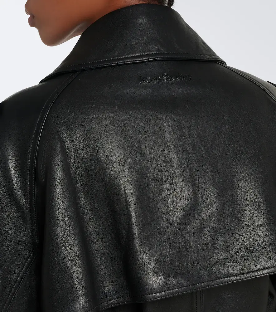 Acne Studios Leather trench coat | Thumbnail 4