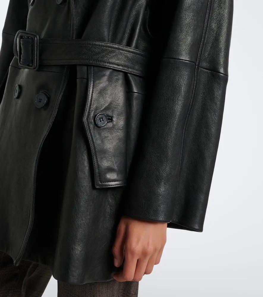 Acne Studios Leather trench coat | Thumbnail 7